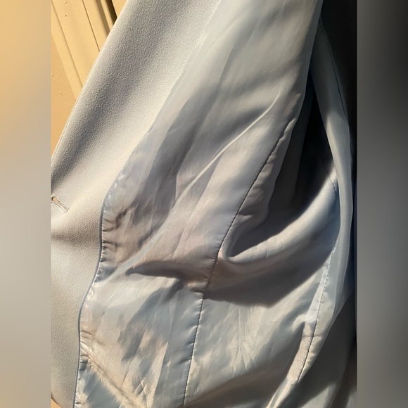 Women’s 14 Calvin Klein Powder /Light Blue Suit Blazer - Picture 4 of 6
